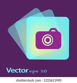 Camera flat icon.