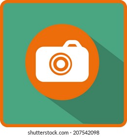 Camera flat icon.