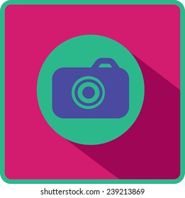 Camera flat icon.