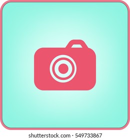 Camera flat icon.