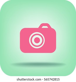 Camera flat icon.