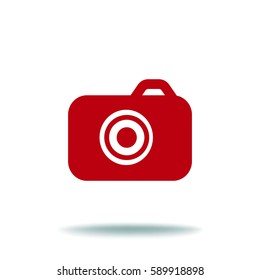 Camera flat icon.