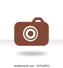 Camera flat icon.
