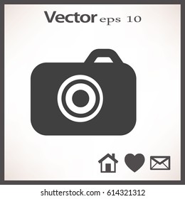 Camera flat icon.