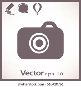 Camera flat icon.