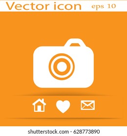 Camera flat icon.