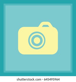Camera flat icon.