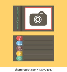 Camera flat icon.