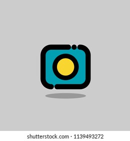 Camera Flat Icon Design