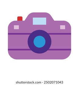 Diseño plano del icono de la cámara para el personal nad Uso comercial