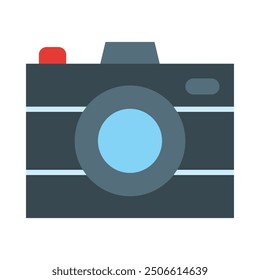Camera Flat Icon Design For Personal nad Commercial Use