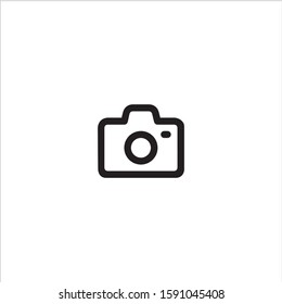 Camera flat icon illustration- vector