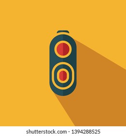 Camera flat icon - Modern camera flat sign vector - Illustration
