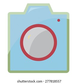 Camera flat Icon original illustration.