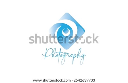 Camera flat icon. photography logo, camera logo icon vector illustration