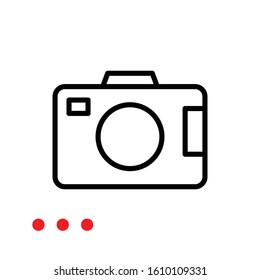 Camera flat icon vector design