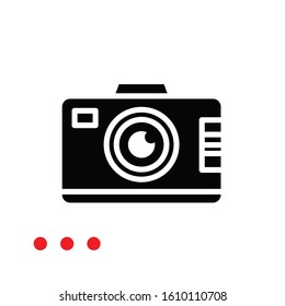 Camera flat icon vector design