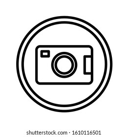 Camera flat icon vector design