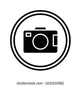 Camera flat icon vector design