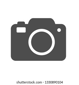 Camera flat icon. Vector illustration