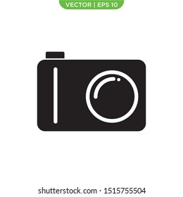 camera flat icon vector illustration