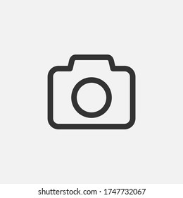 Camera flat icon vector illustration
