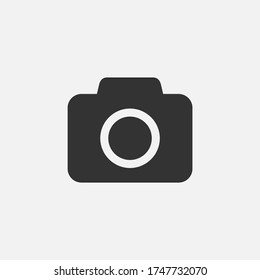 Camera flat icon vector illustration