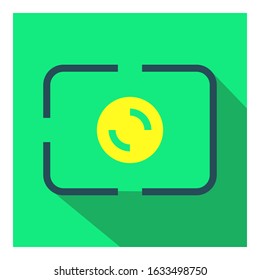 Camera flat icon vector - ui icon vector 