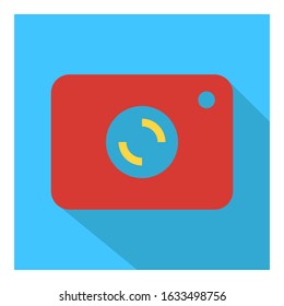 Camera flat icon vector - ui icon vector 