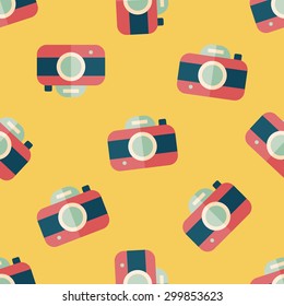 camera flat icon,eps10 seamless pattern background