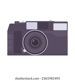 Camera Flat Illustration. Clean Icon Design Element on Isolated White Background