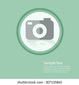 Camera flat template vector/illustration eps10.