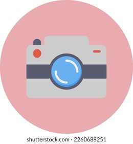 Camera Flat Vector Icon Design