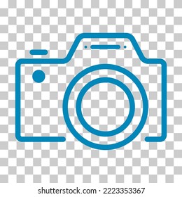 Camera flat web icon, photography digital design, retro equipment symbol vector illustration .