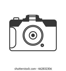 camera focus gadget technology icon. Isolated and flat illustration. Vector graphic