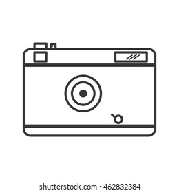 camera focus gadget technology icon. Isolated and flat illustration. Vector graphic