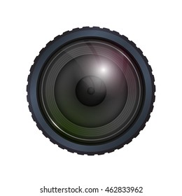 camera focus gadget technology icon. Isolated and flat illustration. Vector graphic