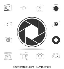 camera focus icon. Detailed set of photo camera icons. Premium graphic design. One of the collection icons for websites, web design, mobile app on white background