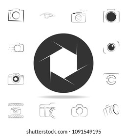 camera focus icon. Detailed set of photo camera icons. Premium graphic design. One of the collection icons for websites, web design, mobile app on white background