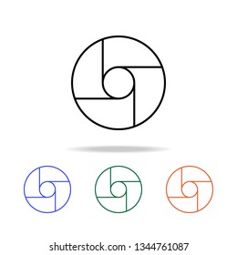 camera focus icon. Elements of simple web icon in multi color. Premium quality graphic design icon. Simple icon for websites, web design, mobile app, info graphics