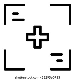 Camera focus icon outline vector. Photo studio. Film session