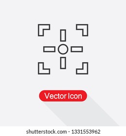 Camera Focus Icon Vector Illustration Eps10