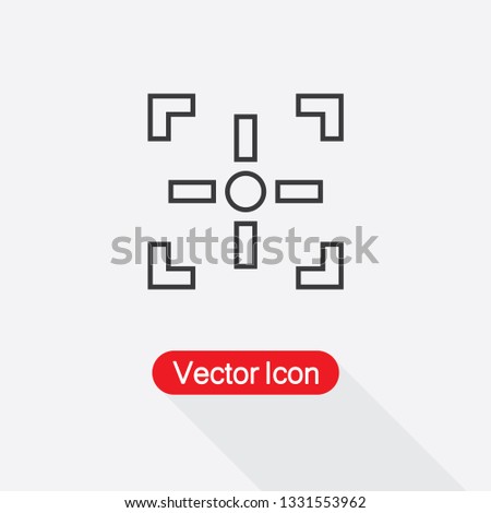 Camera Focus Icon Vector Illustration Eps10