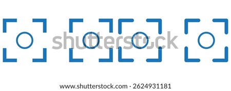 Camera Focus icon Vector logo outline