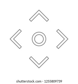 camera focus line icon. Element of cyber security for mobile concept and web apps icon. Thin line icon for website design and development, app development