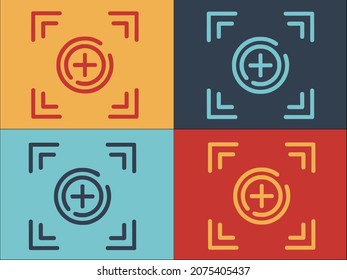 Camera Focus Logo Template, Simple Flat Icon of focus,camera,photo