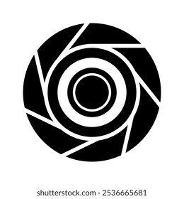 Camera Focus Objective Icon.  clor editable