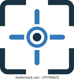 Camera focus point icon design