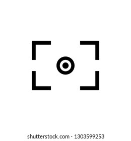 Camera focus, view, screen vector icon. 