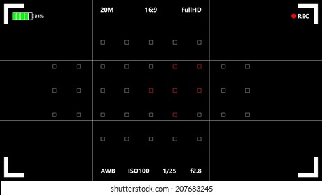 Camera focusing screen